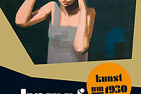 Plakat Kampf um die Stadt Dame mit Hut