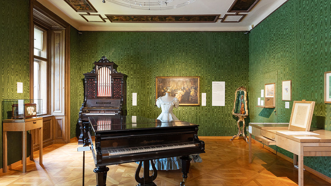 Johann Strauß Wohnung, Ausstellungsansicht, Foto: Lisa Rastl © Wien Museum teaser