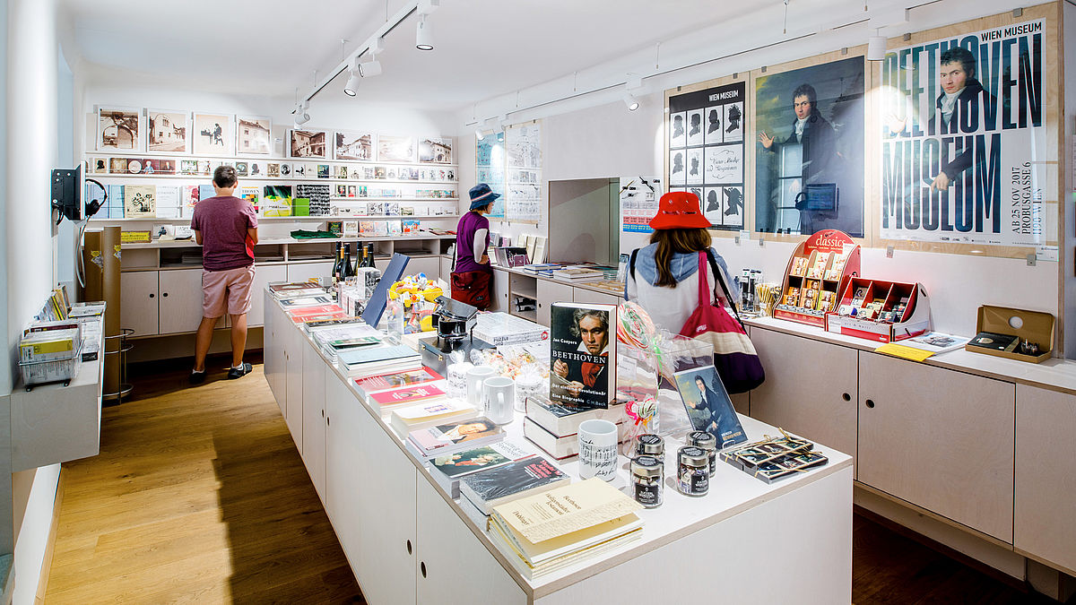 Shop in the Beethoven Museum, Photo: Kramar / Kollektiv Fischka