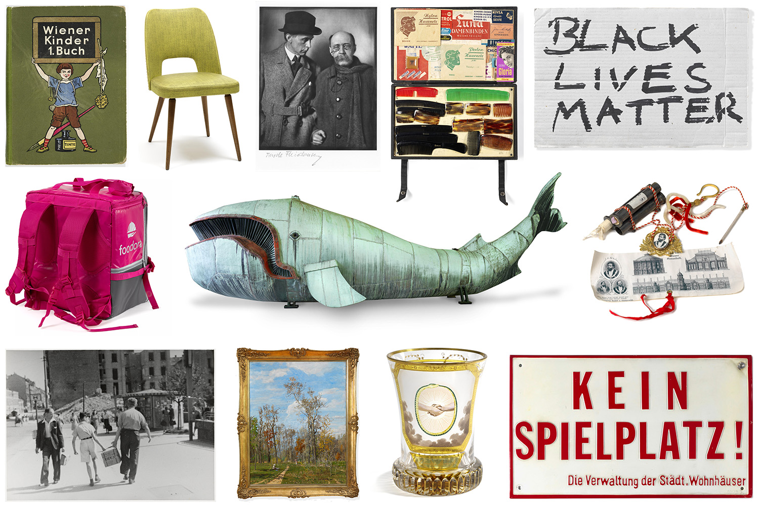 Collage aus Objekten der Online Sammlung 