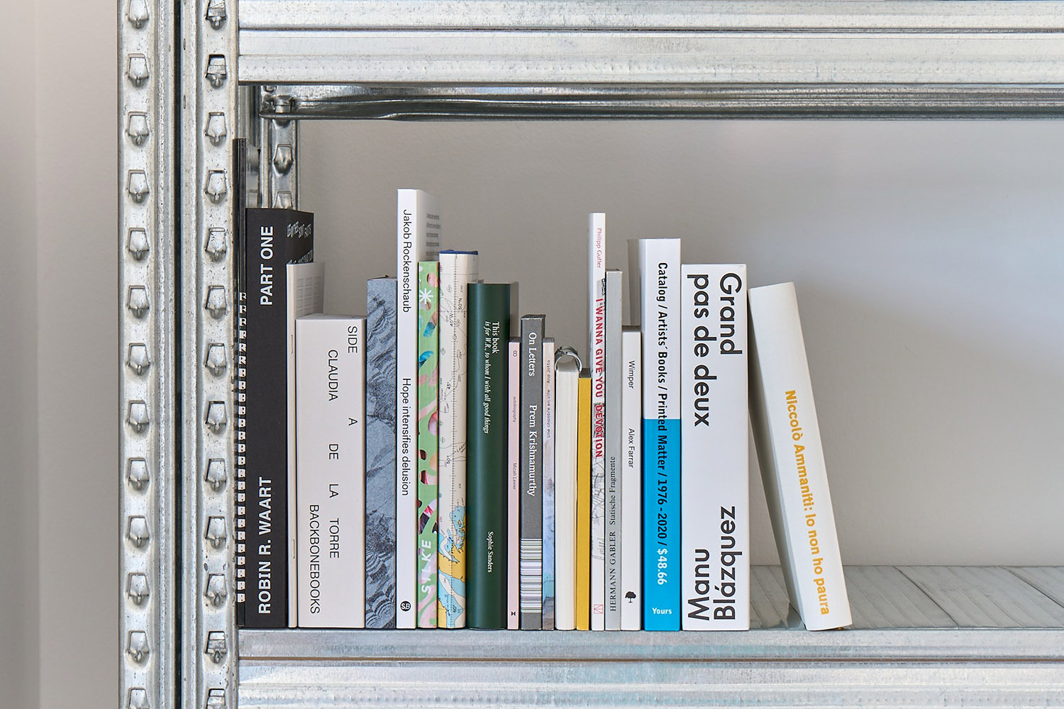Foto mit Bücherregal