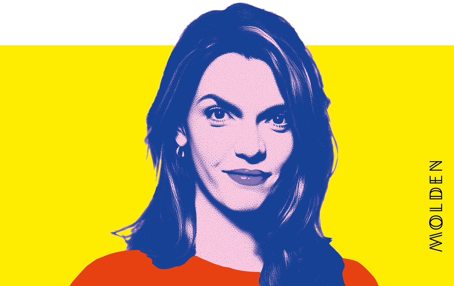 Porträt der Autorin im Pop-Art-Stil