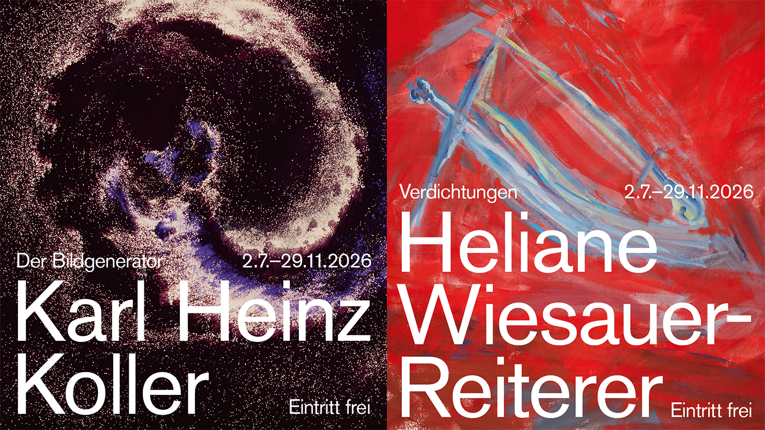 Plakate der Ausstellungen