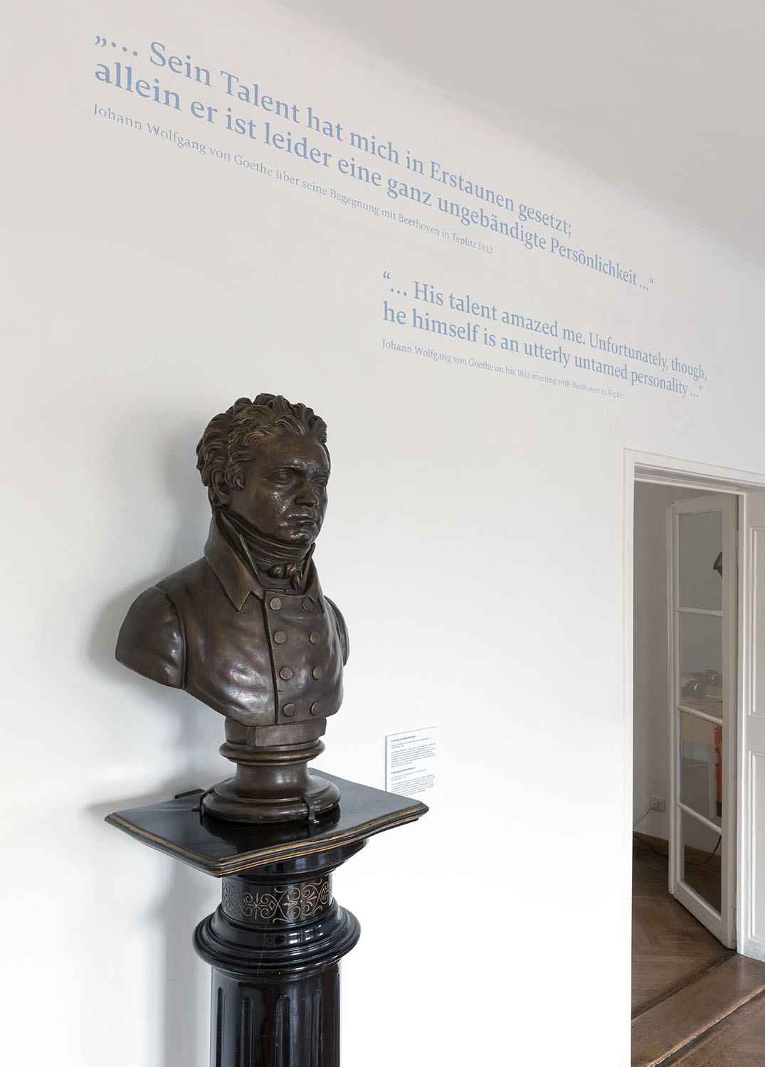 Ausstellungsansicht des Beethoven Pasqualatihauses