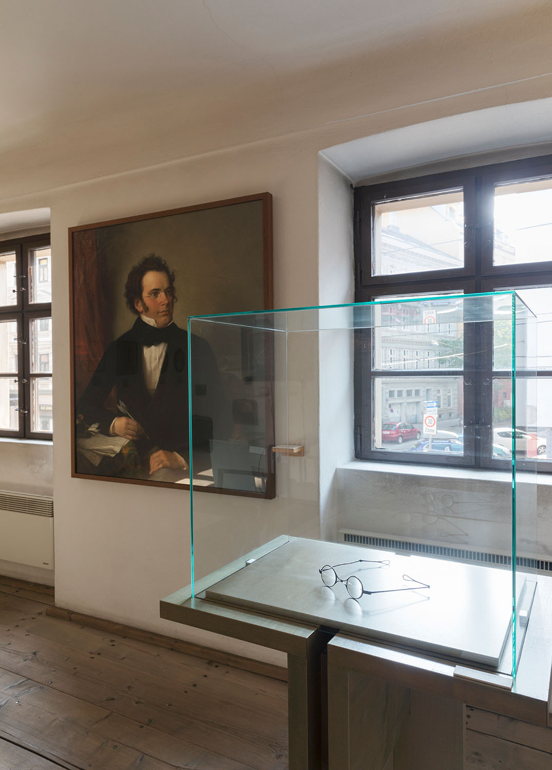 Ausstellungsansicht des Schubert Geburtshauses