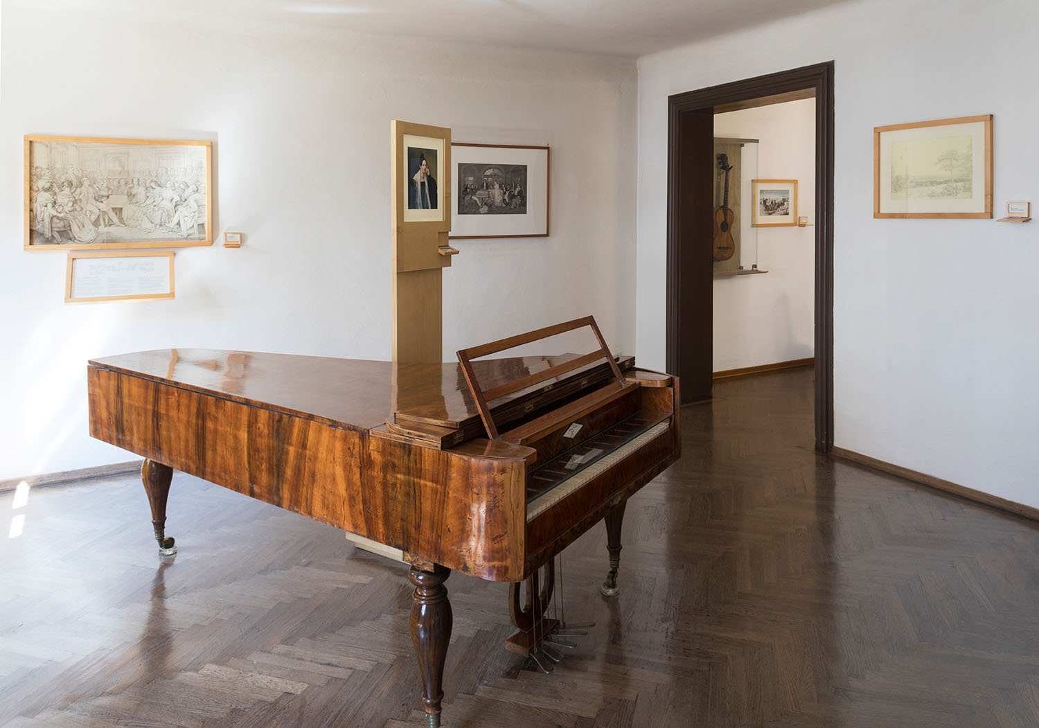 Ausstellungsansicht des Schubert Geburtshaus